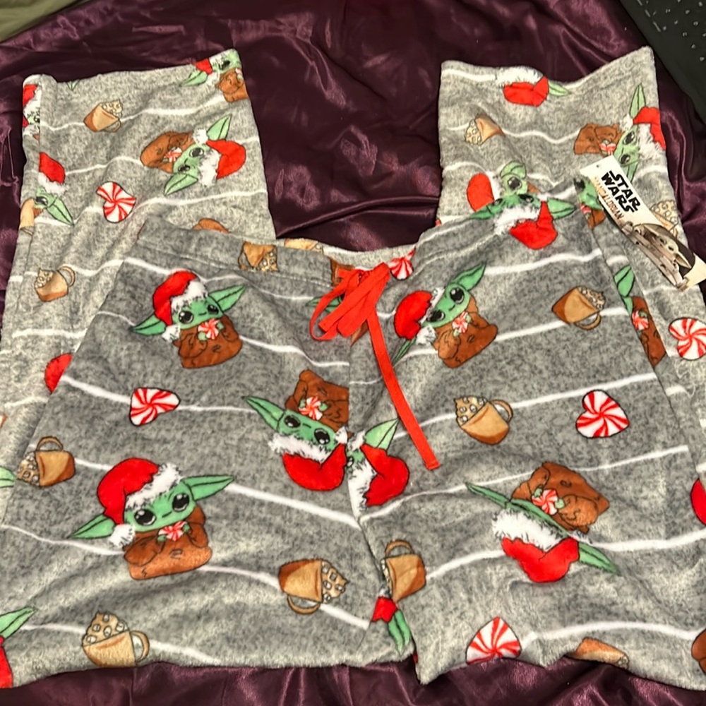 Fuzzy Grogu PJ Pants